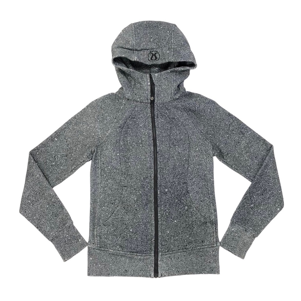 Lululemon Scuba Hoodie Light Cotton Fleece Women's Size 4 Speckles Full Zip